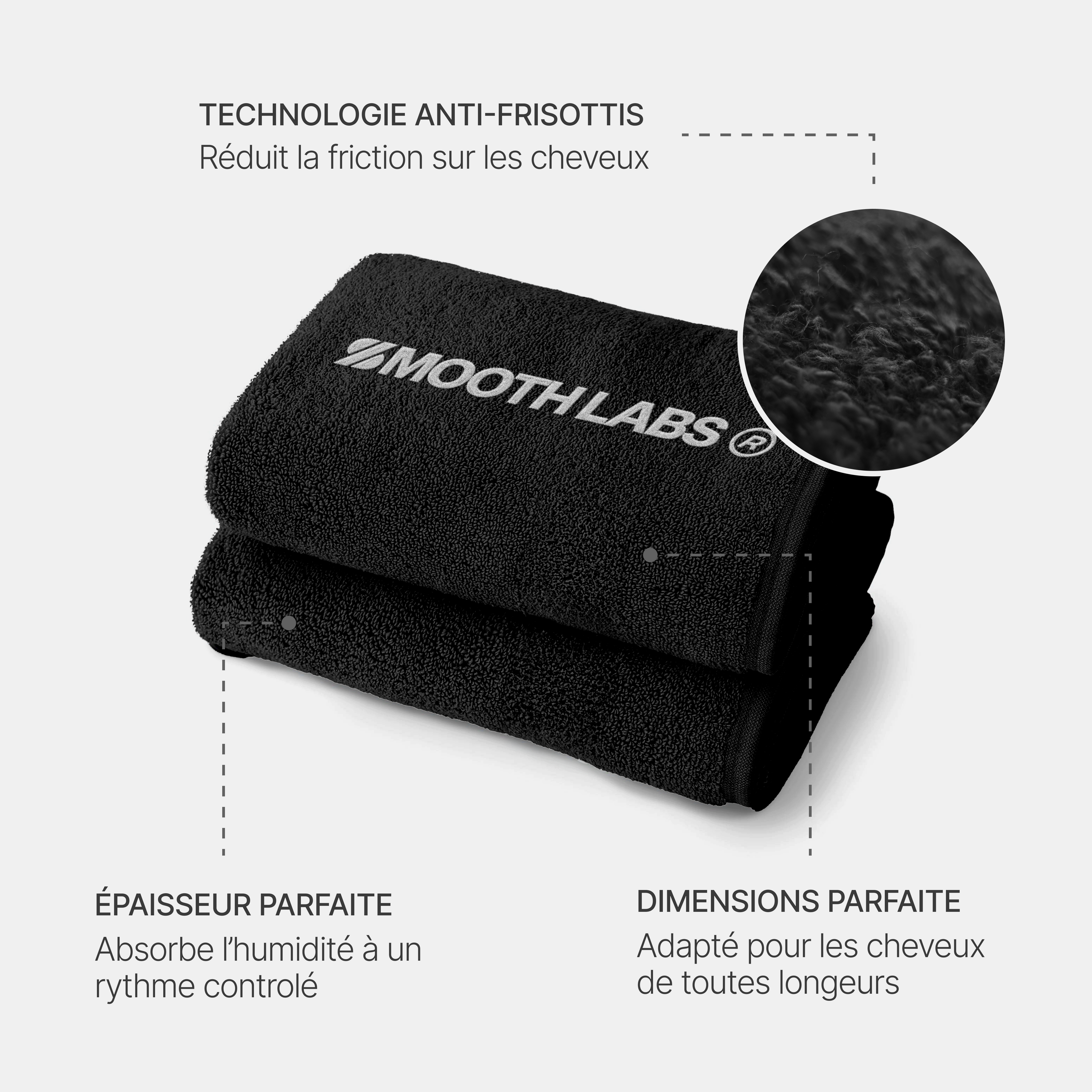 Serviette Capillaire Black