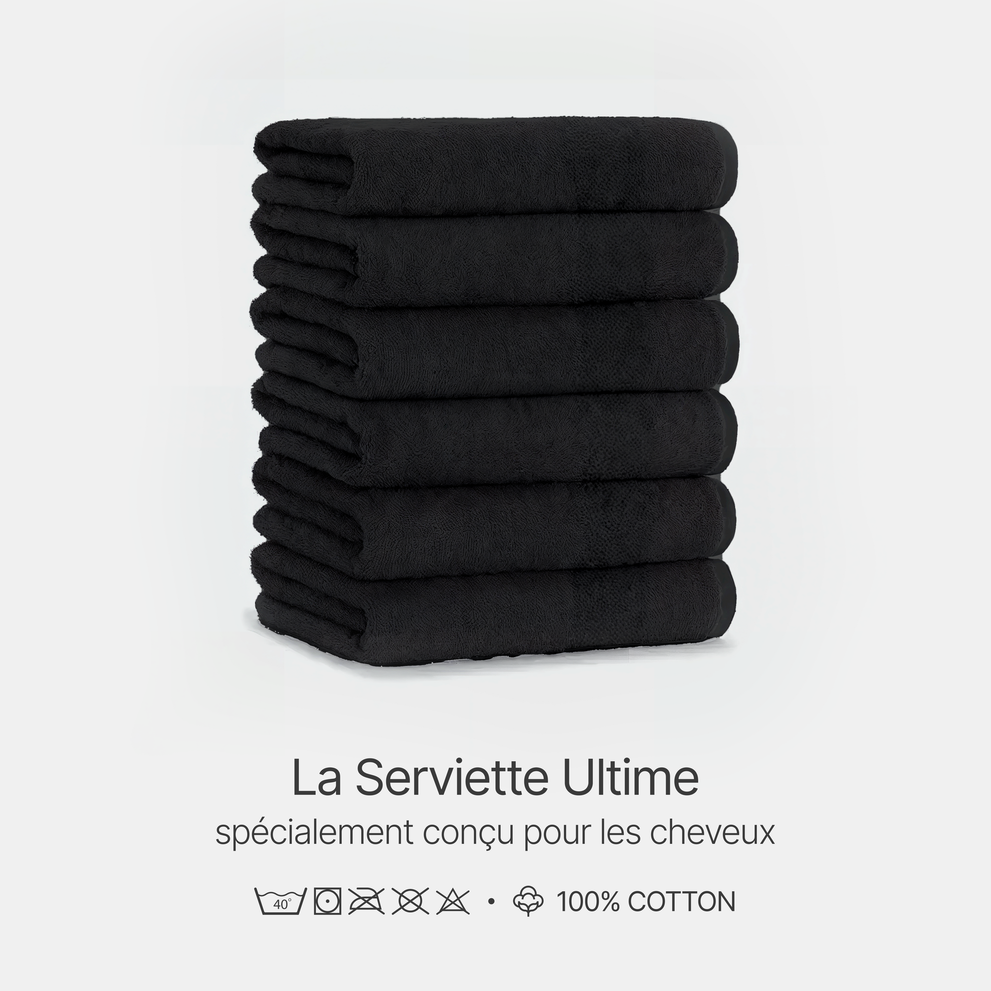 Serviette Capillaire Black